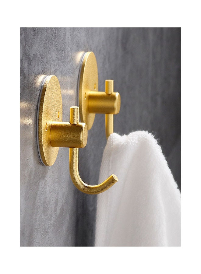 2-Piece Round Towel Hooks Gold 5x5x2.6cm - v1635403584/N51618691A_6