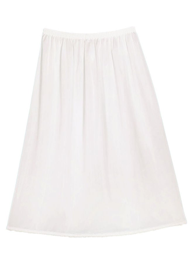 City Rose Short Soft Inner Skirt With Elasticised Waistband Off White  - Image 1