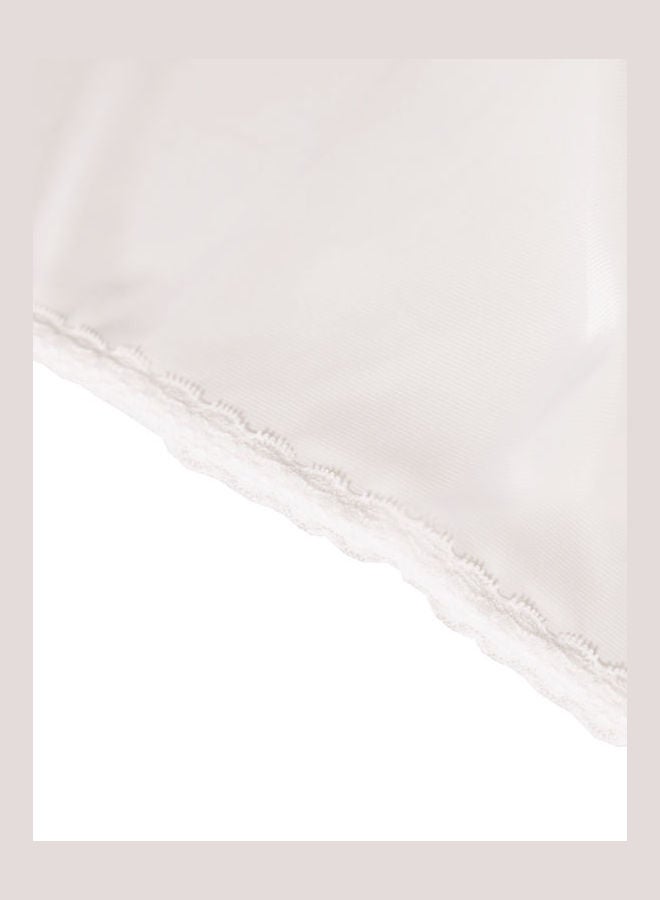 City Rose Short Soft Inner Skirt With Elasticised Waistband Off White  - Image 2
