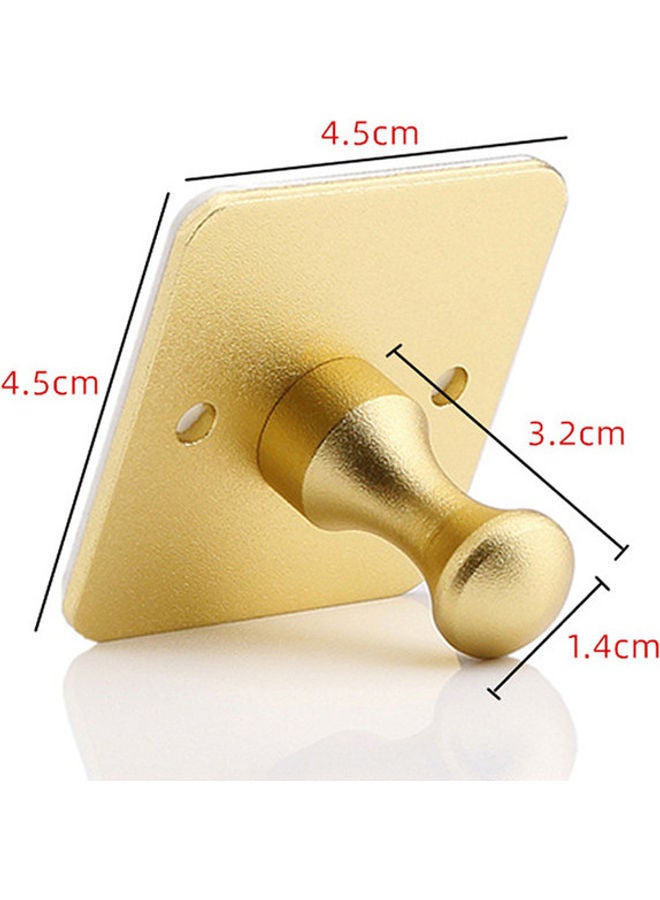 2-Piece Square Towel Hooks Gold 4.5x4.5x3.5cm - Image 2