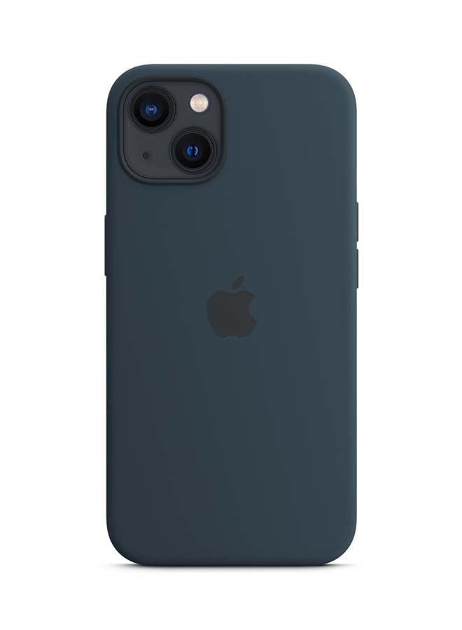 iPhone 13 Silicone Case With MagSafe Abyss Blue