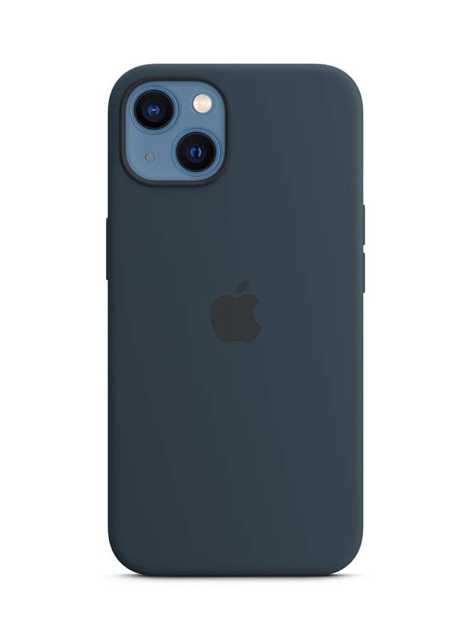 iPhone 13 Silicone Case With MagSafe Abyss Blue