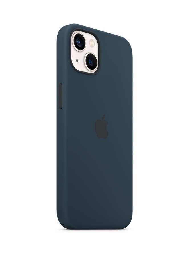 iPhone 13 Silicone Case With MagSafe Abyss Blue