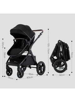 TEKNUM 3In1 Compact Travel Stroller - Black  - Image 3