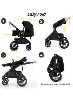 TEKNUM 3In1 Compact Travel Stroller - Black  - Image 5