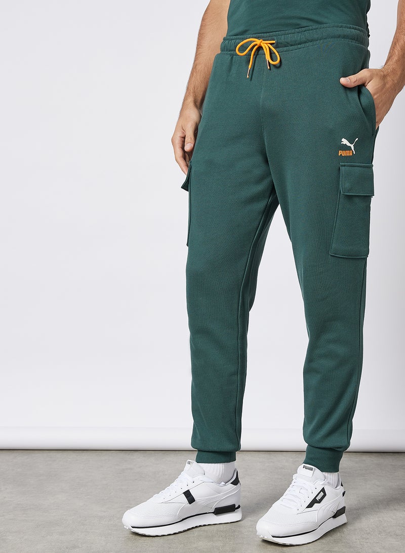 PUMA CLSX Cargo Pants Green - Image 1