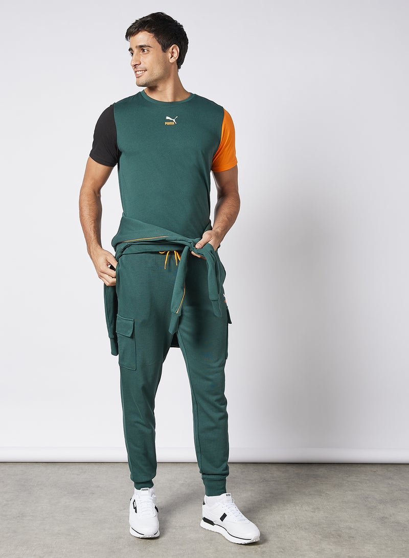 PUMA CLSX Cargo Pants Green - Image 3