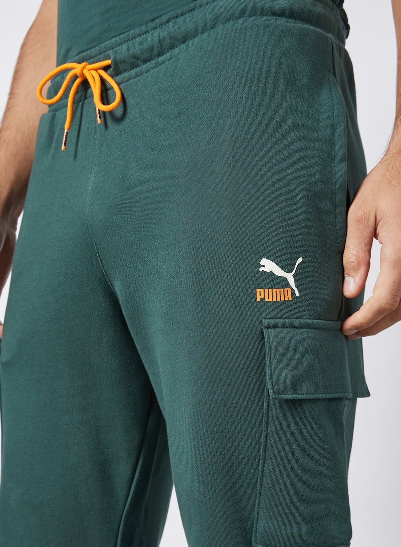 PUMA CLSX Cargo Pants Green - Image 4