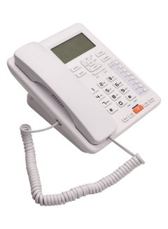 Generic 2-Line Desktop Wired Phone White  - Image 4