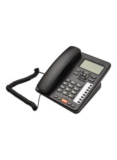 Generic 2-Line Desktop Wired Phone Black  - Image 1