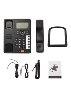 Generic 2-Line Desktop Wired Phone Black  - Image 3