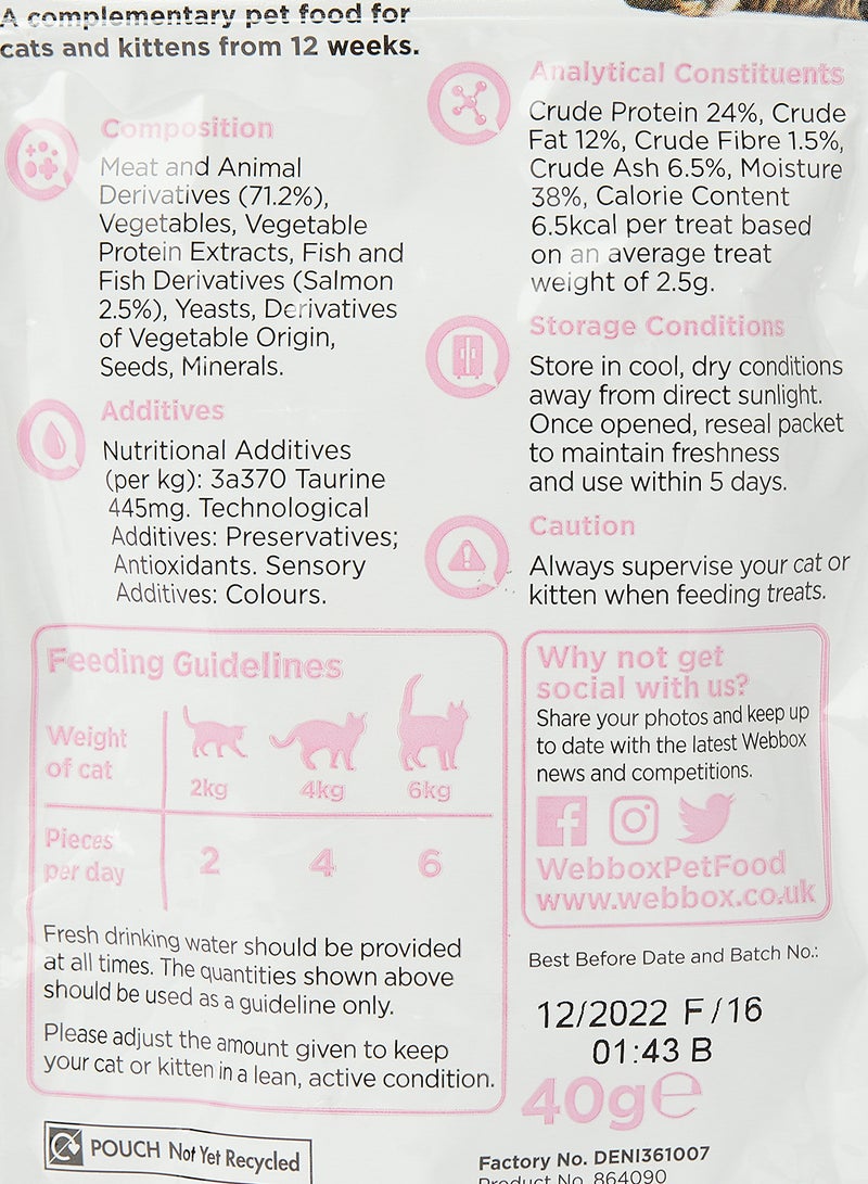 Webbox Yum-E-Yums Salmon Cat Treats Multicolour 40grams  - Image 2