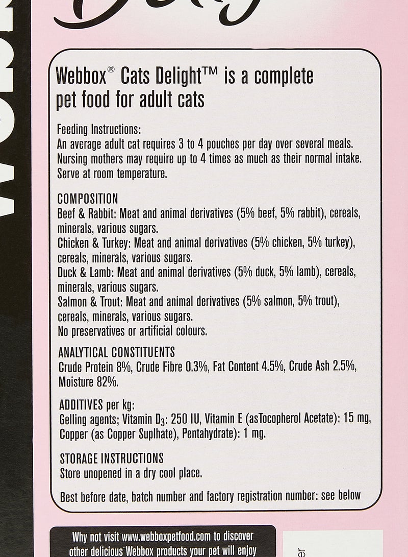 Webbox Cats Delight Adult Food Gravy Selection Multicolour 12 x 100grams  - Image 4