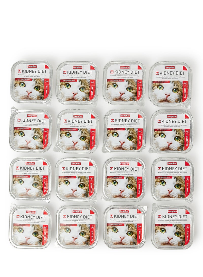 beaphar - Wet Food Kidney Renal Diet Taurine 16 Piece Gold 100grams - Image 1