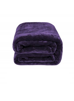 Bed Blanket Microfiber Purple 220x240cm - v1635408660/N16240675A_3