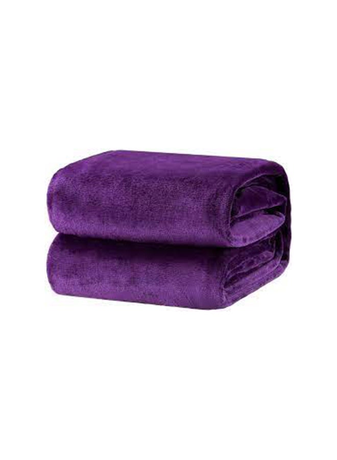 مون غطاء سرير من الفرو الصناعي الناعم فراء صناعي أرجواني King - Image 2