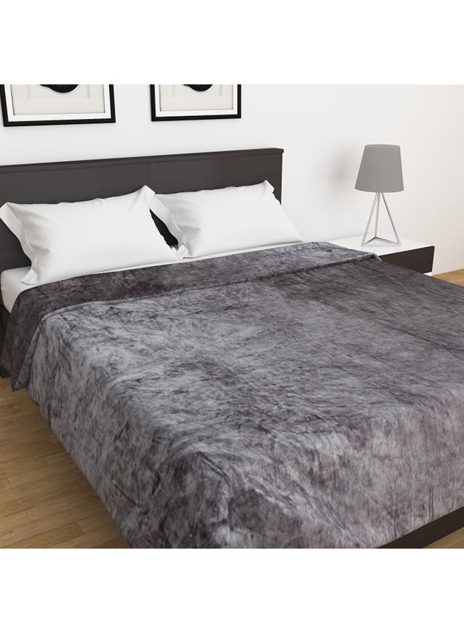 Moon Soft Bed Blanket Flannel Grey 160x200cm  - Image 3