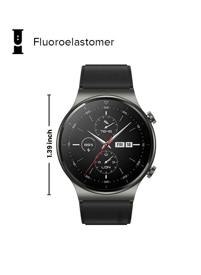 HUAWEI - GT2 Pro Fluoroelastomer Smartwatch Night Black - Image 1