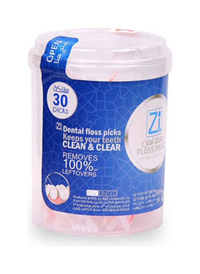 zi Dental Floss Picks Blue  - Image 2