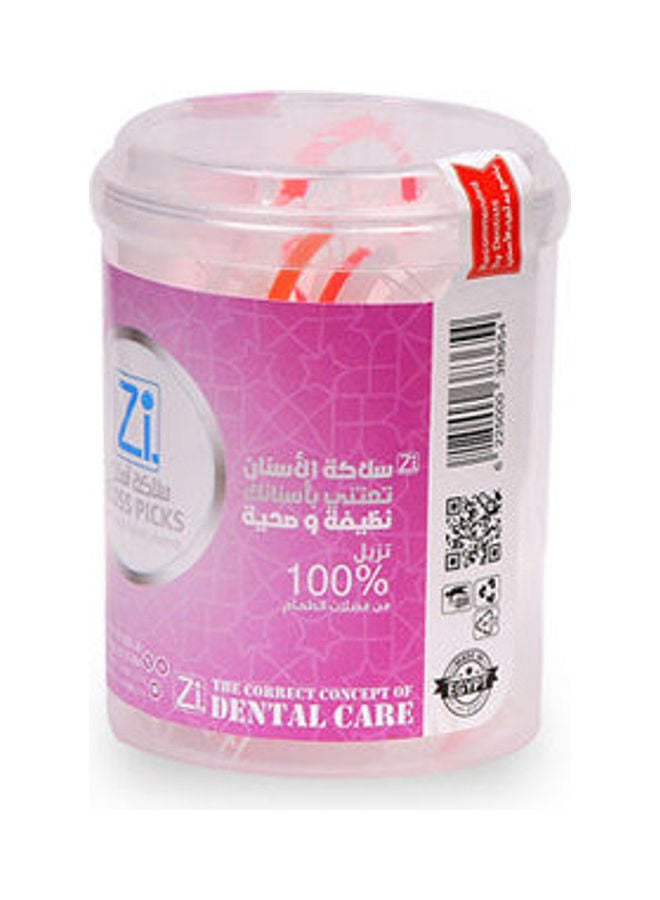 zi Dental Floss Picks Pink  - Image 3