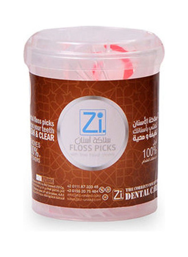 zi Dental Floss Picks Red  - Image 1