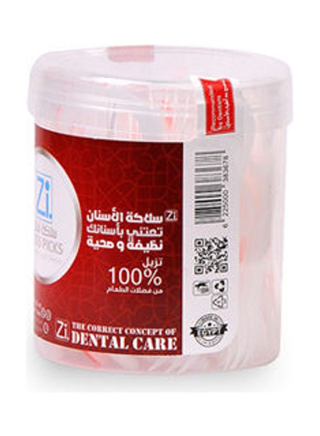 zi Dental Floss Picks Red  - Image 3