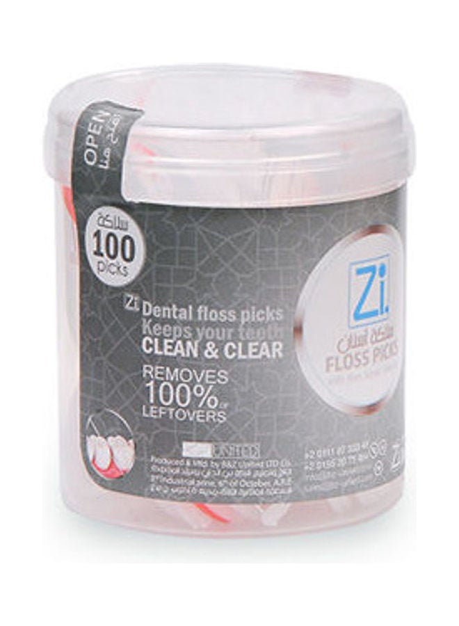 zi Dental Floss Picks Grey  - Image 2