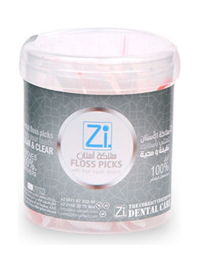 zi Dental Floss Picks Grey  - Image 1
