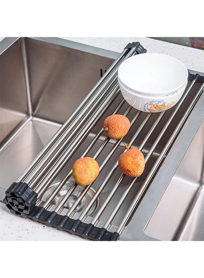 O Ozone Over Sink Dish Drying Rack Silver 45x10x4cm  - Image 5