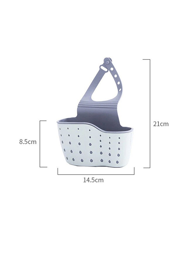 O Ozone Hanging Sink Organizer For Sponge Grey 8.5x14.5x21cm  - Image 3