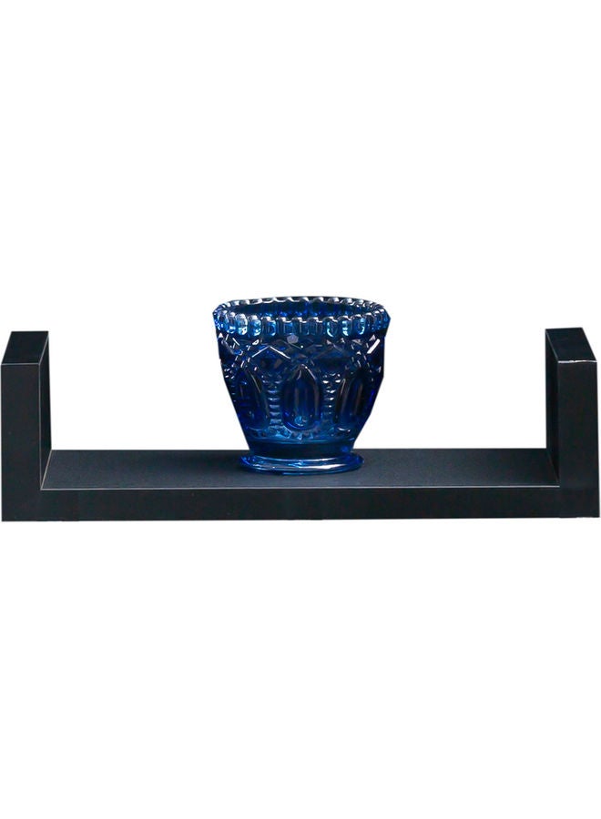 WT-EASYCARE - U-Shaped Floating Shelves Black 42.5x10.2x10.2cm - Image 1