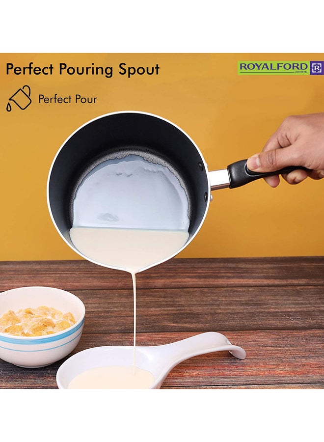 Royalford Non-Stick Milk Pan Golden Brown 16cm  - Image 5