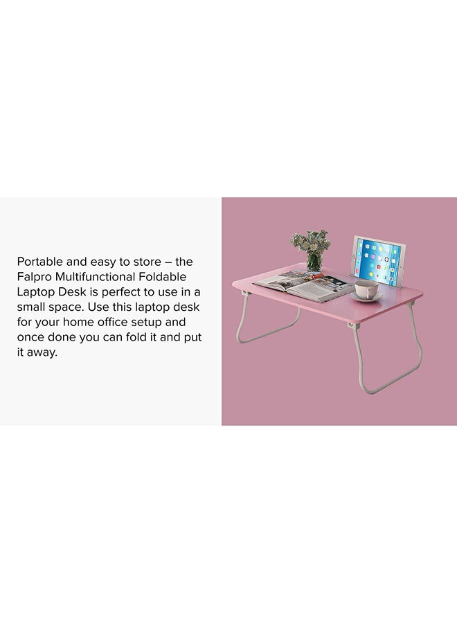 Falpro Multifunctional Foldable Laptop Desk Pink/White - Image 2