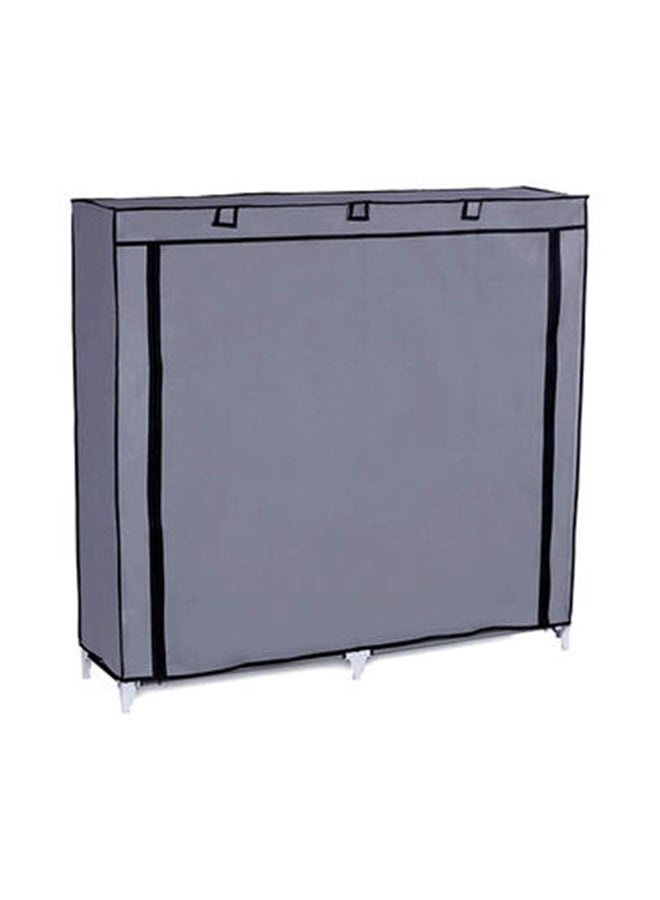 ALMUFARREJ - 12-Layer Fabric Shoe Rack Grey 118 x 120 x 30cm - Image 1