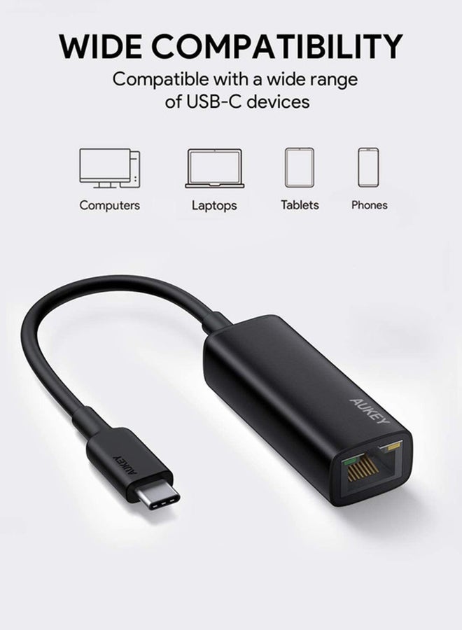 محول USB-C إلى جيجابت إيثرنت، طراز CB-A30 أسود - v1635413302/N37433280A_3