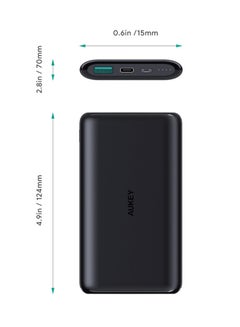 أوكي باور بنك نحيف بمنفذ USB-C وتقنية AiPower للشحن الذكي ، طراز PB-XN10 10000 mAh أسود  - Image 4
