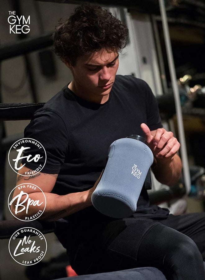 THE GYM KEG BPA Free Plastic Gallon Hydro Jug Large Eco Friendly Reusable Bottle 2.2Liters 2.2Liters  - Image 5