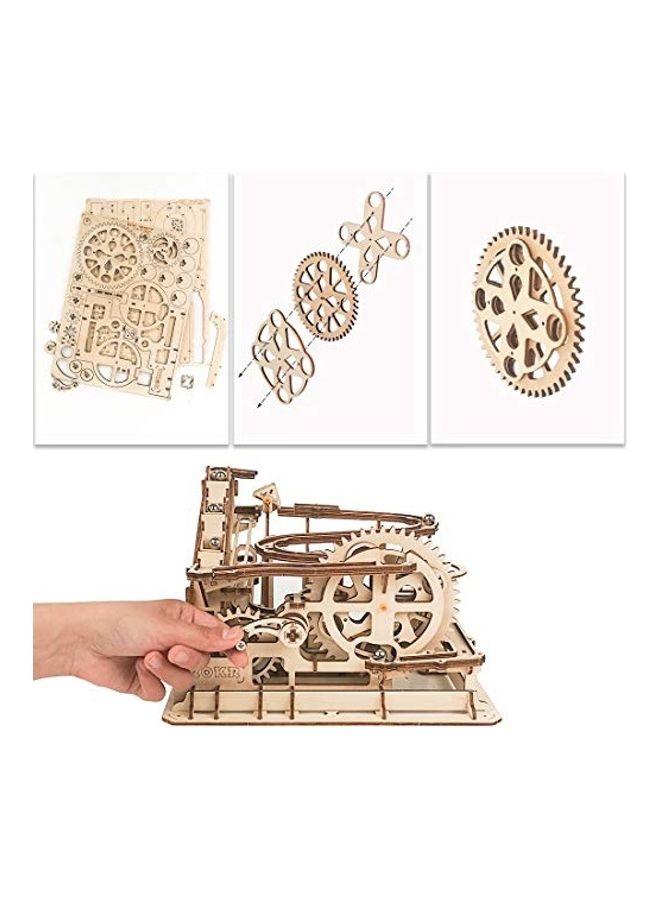 3D Wooden Puzzle Model Kit Marble Run(LG501-Waterwheel Coaster) 10inch - v1635413553/N51620049A_2