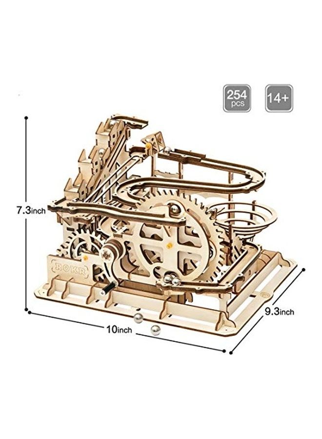 3D Wooden Puzzle Model Kit Marble Run(LG501-Waterwheel Coaster) 10inch - v1635413554/N51620049A_3