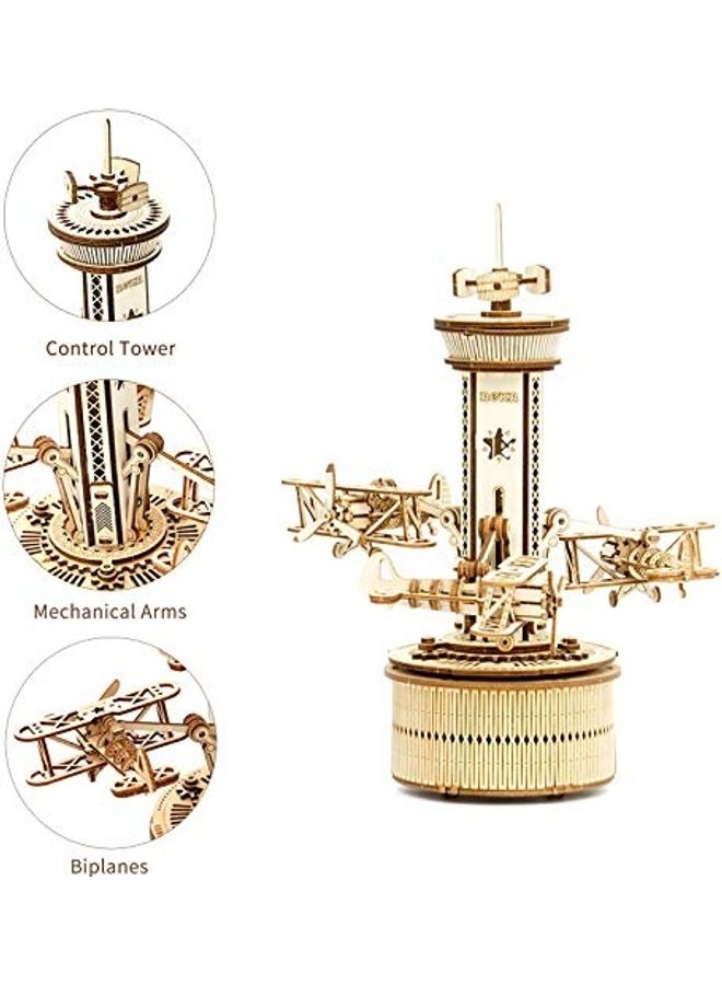 Robotime 3D Wooden Puzzles DIY Musical Box Building Kit Mechanical Models to Build (Victorian Lantern) 11.8inch  - Image 2