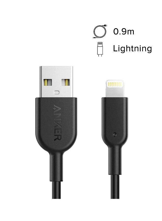 Powerline II Lightning Cable (3ft), Probably The World's Most Durable Cable, MFi Certified for iPhone 11/11 Pro/11 Pro Max/Xs/XS Max/XR/X/8/8 Plus/7/7 Plus/6/6 Plus Black - v1635414016/N12477981A_8