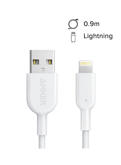Powerline Ii LightningCable (3Ft), Probably The World'S Most Durable Cable, Mfi Certified For iPhone 14/14 Plus/14 Pro/14 Pro Max/13/12/11/X Series White