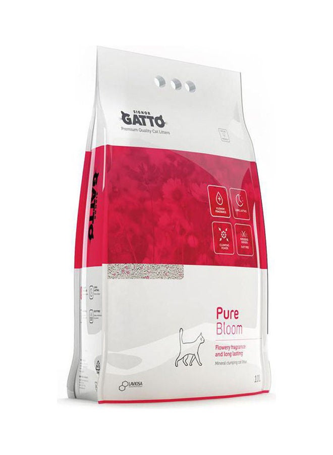 SIGNOR GATTO Pure Bloom Clumping Cat Litter Multicolour 10Liters