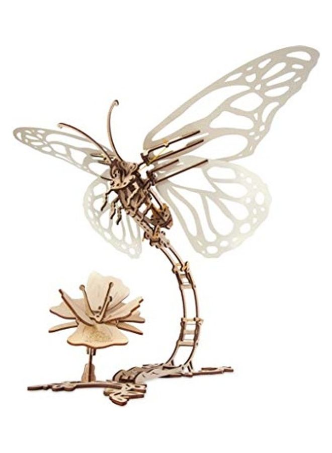 أوجيرز نموذج الفراشة الميكانيكي ثلاثي الأبعاد ذاتي التجميع، مجموعة خشبية مصغرة، مجموعة تصنعها بنفسك 22بوصة - Image 2