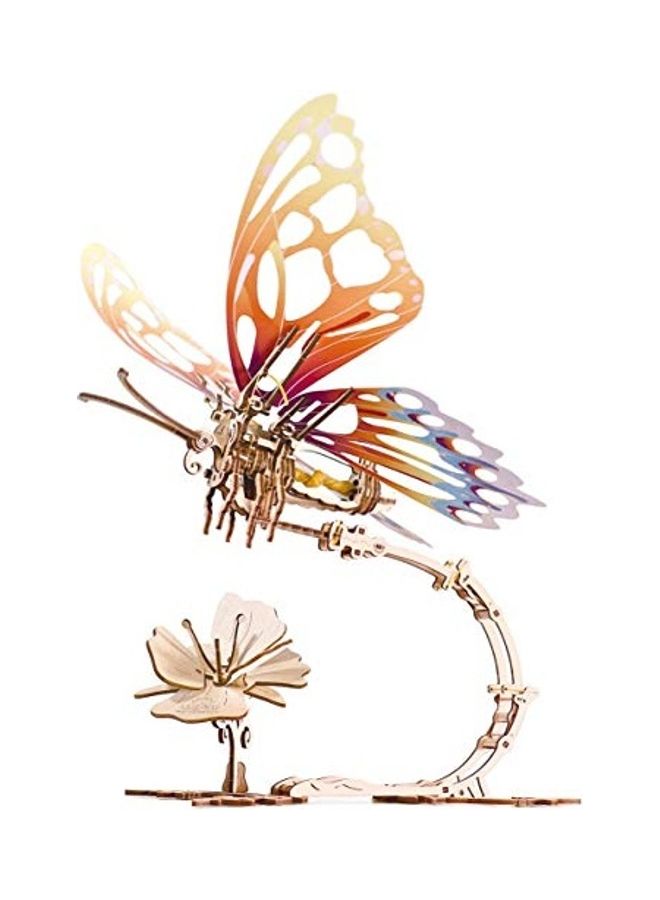 أوجيرز نموذج الفراشة الميكانيكي ثلاثي الأبعاد ذاتي التجميع، مجموعة خشبية مصغرة، مجموعة تصنعها بنفسك 22بوصة - Image 4