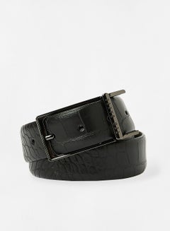 Ted Baker Croc Effect Leather Belt Black  - Image 1