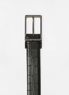 Ted Baker Croc Effect Leather Belt Black  - Image 2