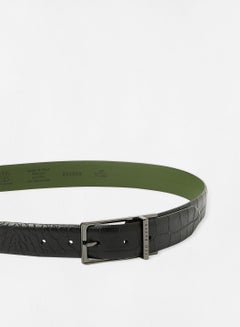 Ted Baker Croc Effect Leather Belt Black  - Image 3