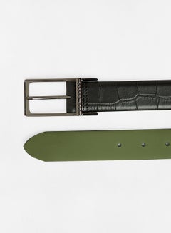 Ted Baker Croc Effect Leather Belt Black  - Image 4