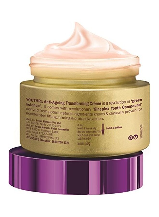 LOTUS HERBALS YouthRx Anti Ageing Transforming Creme 50grams  - Image 3